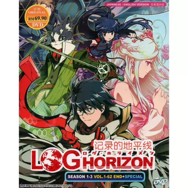 Anime DVD LOG Horizon Complete Series Season 1+2+3 (1-62 END) +Special (ENGLISH)