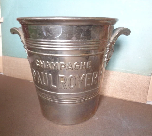 Seau à Champagne Paul Royer - Aÿ Champagne - Argenté - État D'occasion