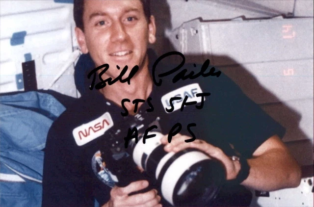 William Bill Pailes Signed 4x6 Photo NASA Space Shuttle Astronaut Autograph Auto