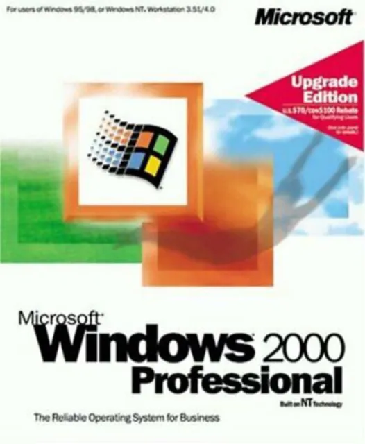 Microsoft Windows 2000 Professional Retail - Upgrade (B23-00082)