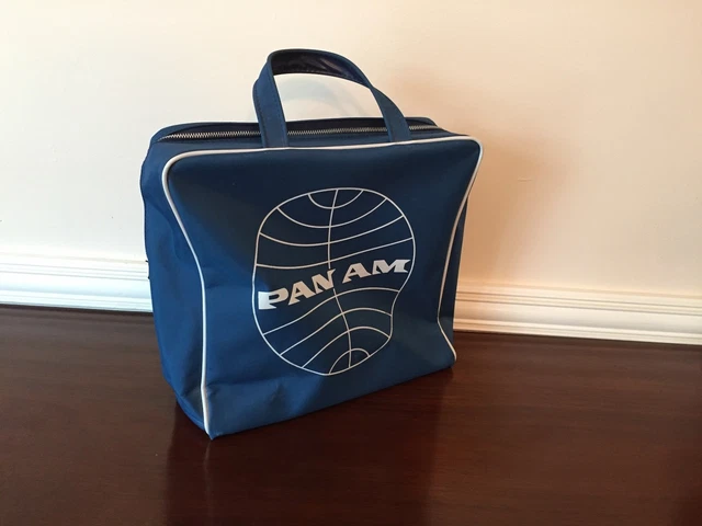 ORIGINAL VINTAGE PAN Am Flight Bag PicClick UK