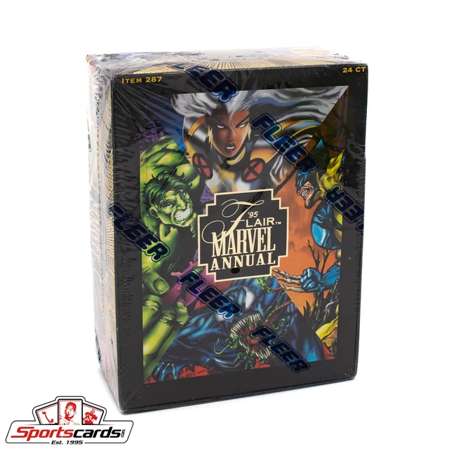 1995 Flair Marvel Annual Trading Card Factory Sealed Box