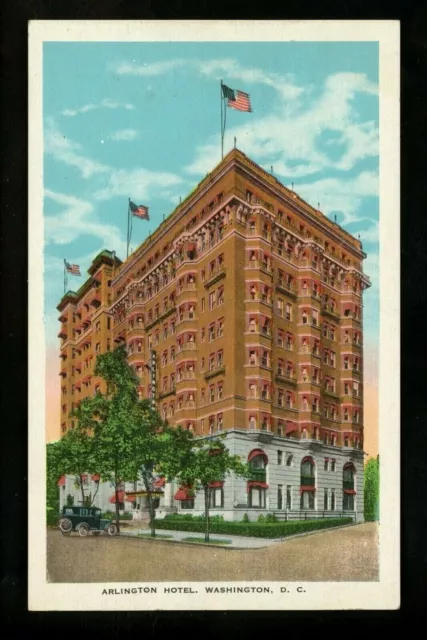 Washington DC postcard Arlington Hotel Vintage Kropp