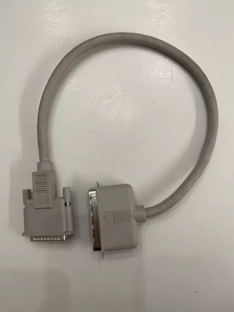Genuine Apple DB25 to C50 SCSI Cable 18" Vintage Macintosh 50-Pin Centronics Genuine Apple DB25 to C50 SCSI Cable 18" Vintage Macintosh 50-Pin Centronics