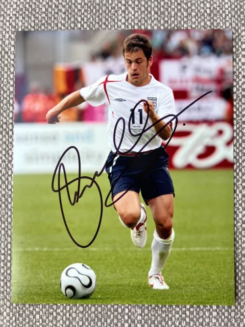 10” X 8” Signed Photograph of Joe Cole  England/Chelsea  (With C.O.A.)