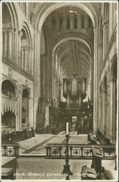 Norwich Cathedral Chor West Echtfoto 69043 Friths R Townshend lokaler Verlag