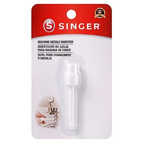 Insertor de aguja universal para máquina de coser 00798, blanco