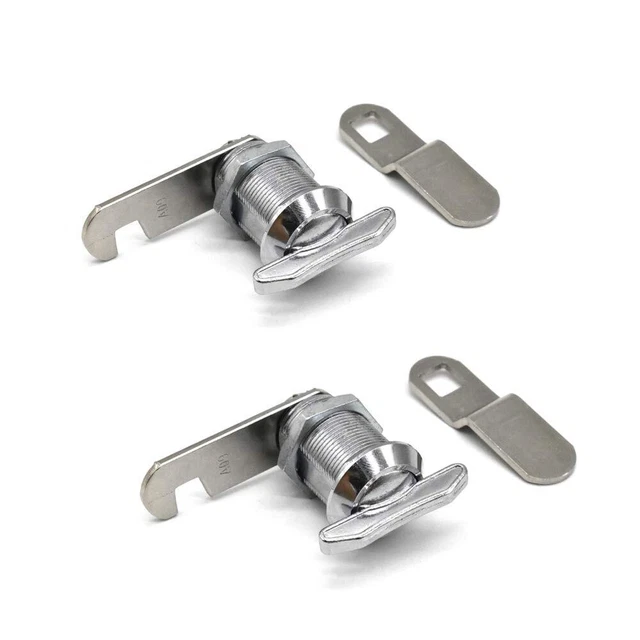 2Pcs Thumb Operated Cam Lock 7/8" Non-Locking Compartment Lock for RV...