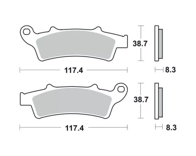 TRW plaquettes de frein MCB726