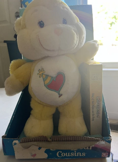 CARE BEARS PLAYFUL HEART MONKEY Plush w/VHS TAPE PicClick UK
