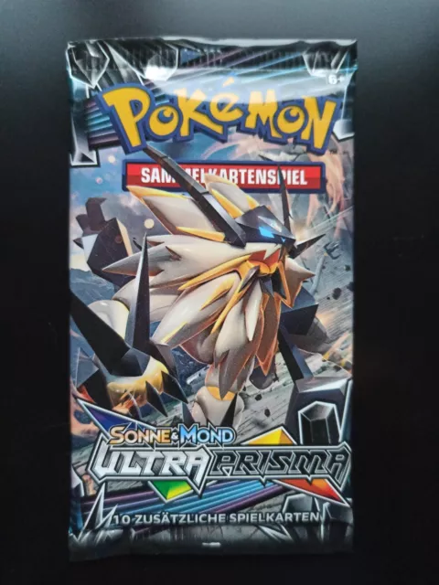 1x Pokemon Booster Pack Sonne Mond Ultra Prisma Deutsch Solgaleo Art Neu & OVP