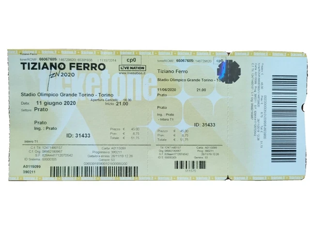 Tiziano Ferro 11/06/2023 Stadio Olimpico Grande Torino