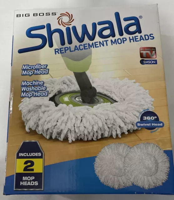 Big Boss™ Shiwala® Replacement Mop Heads (Set of 2) 13 L x 13 W 360 Swivel Head
