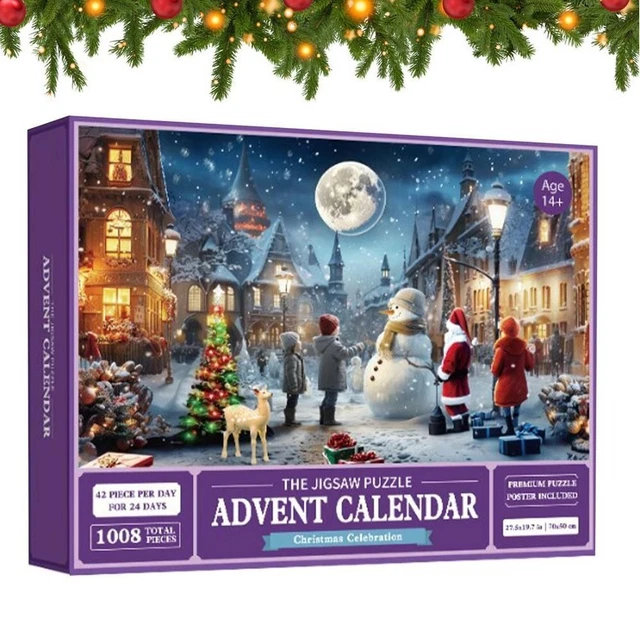 CHRISTMAS COUNTDOWN ADVENT Calendar 2024 Home Decorations New Jigsaw