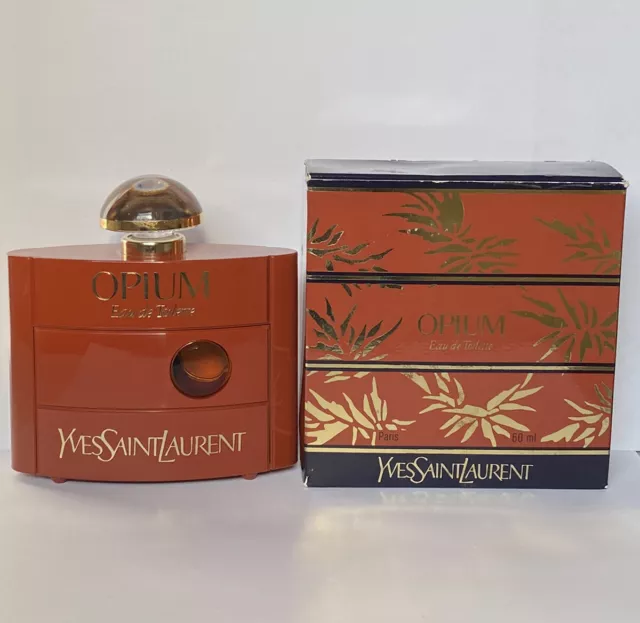 Vintage Yves Saint Laurent OPIUM Perfume 2 oz 60 ml Eau De Toilette Splash NEW!