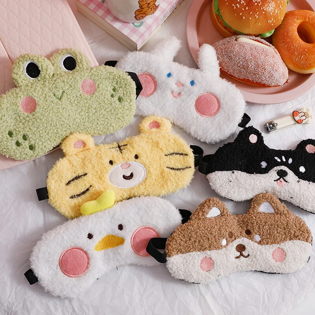 Kinder Tierdruck Plüsch Schlaf Augenmaske Nacht Reise US Soft！