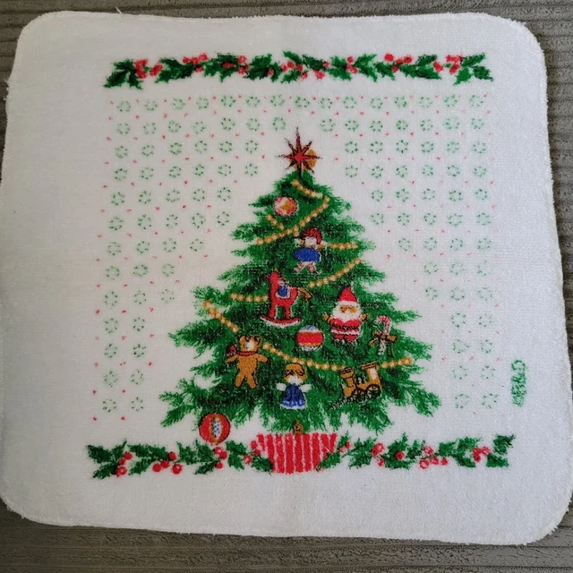 1 paño de cocina vintage B&D St. Mary's hecho en EE. UU. árbol de Navidad vacaciones