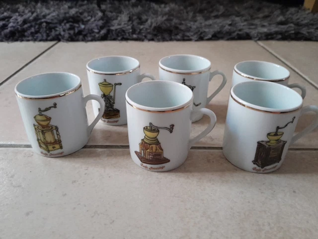 Duo de tasses Folliet signées Nicole Blas + tasse D'Ancap