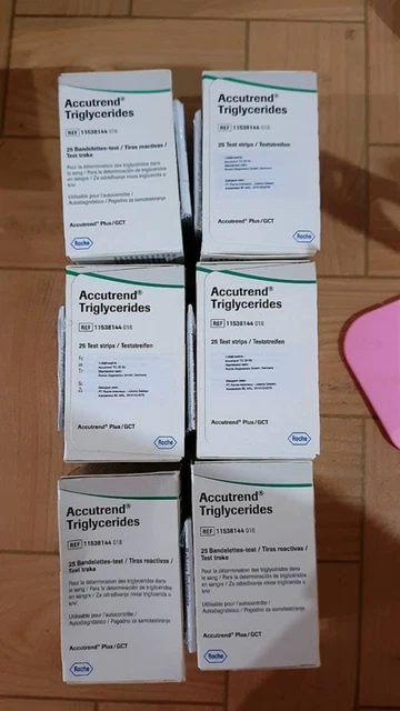 Triglicéridos Roche Accutrend @25 tiras reactivas original roche