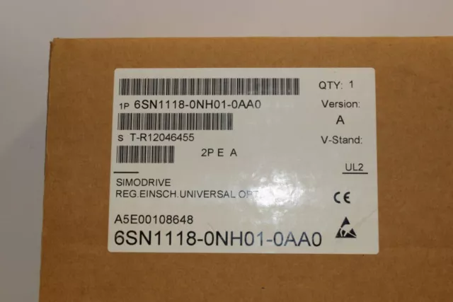 New Siemens 6SN1118-0NH01-0AA0 6SN11180NH010AA0 SIMODRIVE 611 universal HR