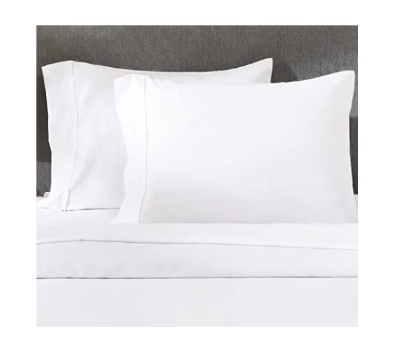 Queen / Standard Size Pillow Cases Set of 2, 100% Cotton Cases, 400 Thread Count