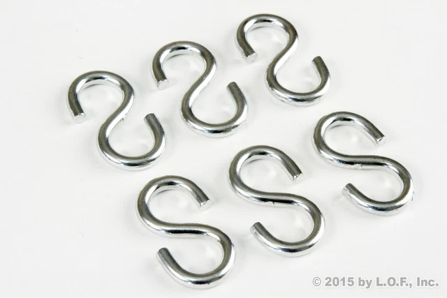 6 S-Hook 1.75 Long x 15/16" wide x 3/16 Inch ThickHeavy Duty Tarp Strap 35 Lbs