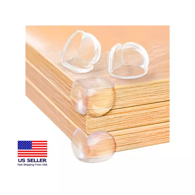Clear Silicone Pre-taped Corner Protectors for Baby Kids Safety