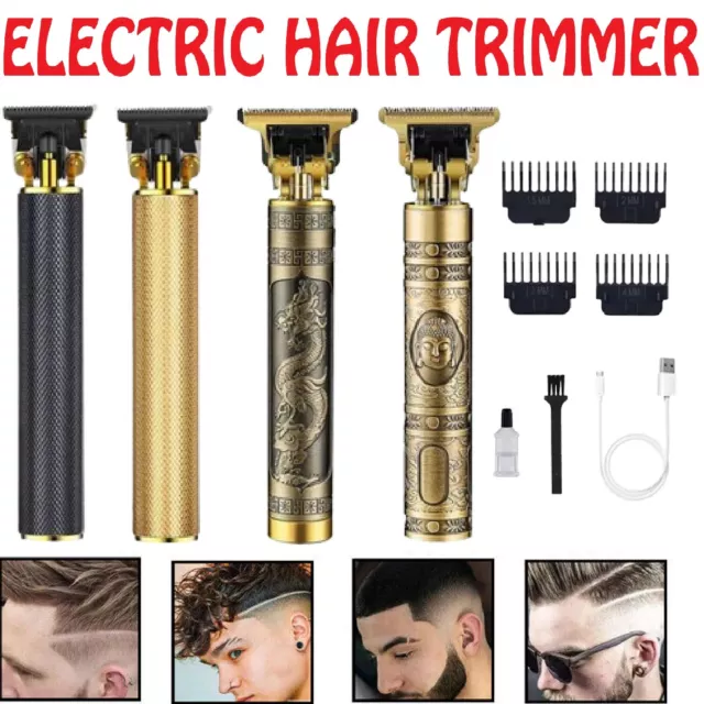 Men Portable Electric Hair Trimmer Clippers Beard Shaver Cutting Cordless Style