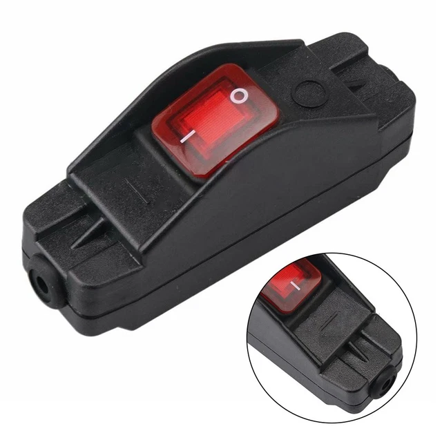 Interruttore cavo in linea impermeabile 30 A premium con indicatore LED per controllo alimentazione