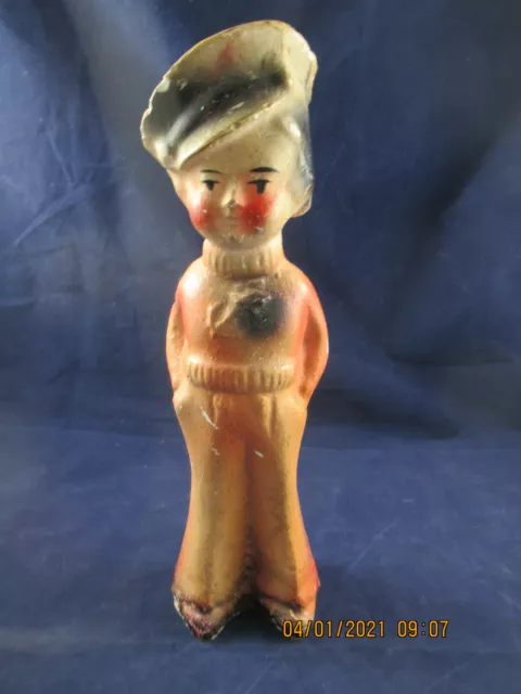 Vintage Kewpie Doll Carnival Prize Chalkware Figurine 8 Kitschy Cherub Doll