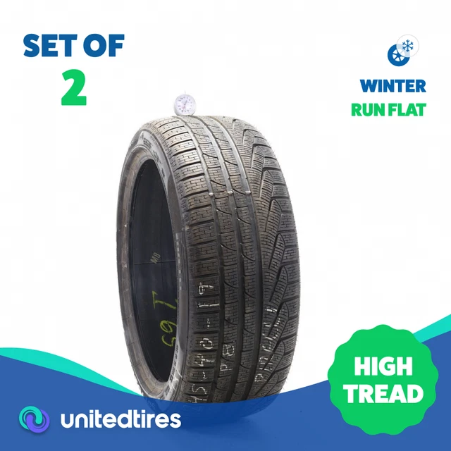 Set of (2) Used 245/40R19 Pirelli Winter 240 Sottozero Series II Run Flat 98V...