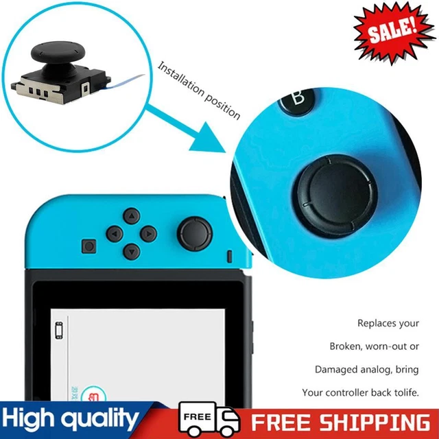 ABS 3D JOYSTICK Fit for Switch Joycon Lite Gamepad Replacement Parts