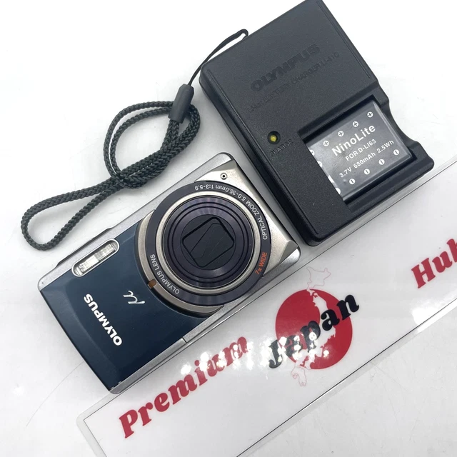 OLYMPUS　μ-7020 OLYMPUS µ-7020 Blue 12.0MP Compact Digital Camera w/ Battery
