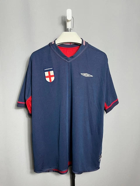Maillot Angleterre Umbro 2007-2009 Domicile – Blanc XL – Signé Par 16 Joueurs