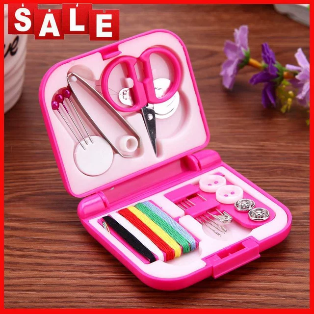 Sewing Kits Box Mini Nadel Threads Tasten Schere Fingerhut Portable Home Strickn