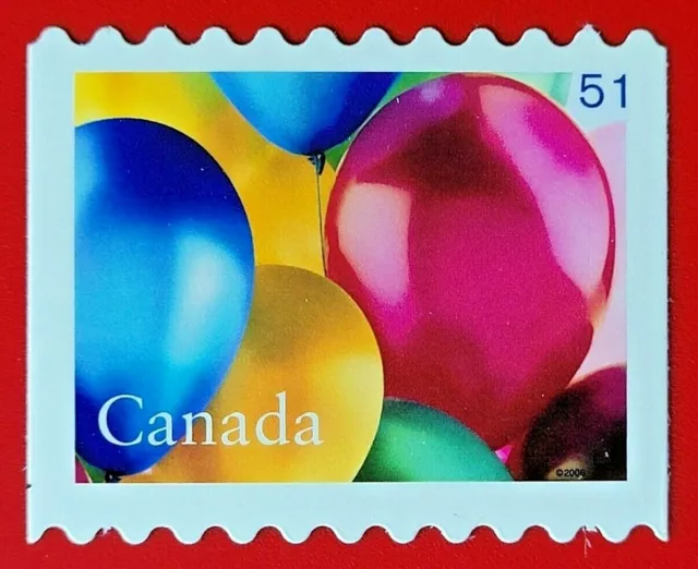 Canada Stamp 2146i "Birthday" DIE CUT MNH 2006