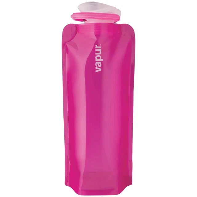 NEW- VAPUR Foldable Water Bottle - Anti-Bottle Reflex Hot Pink- 16 oz 0.5 L