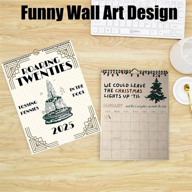2025 TS LYRICS Calendar, Taylor Swift Lyrics Wall Calendar, Roaring