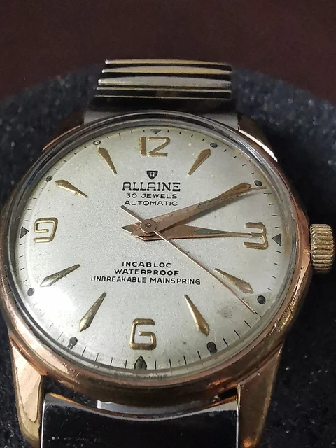 MENS ALLAINE AUTOMATIC incabloc 30 Jewels Great working watch