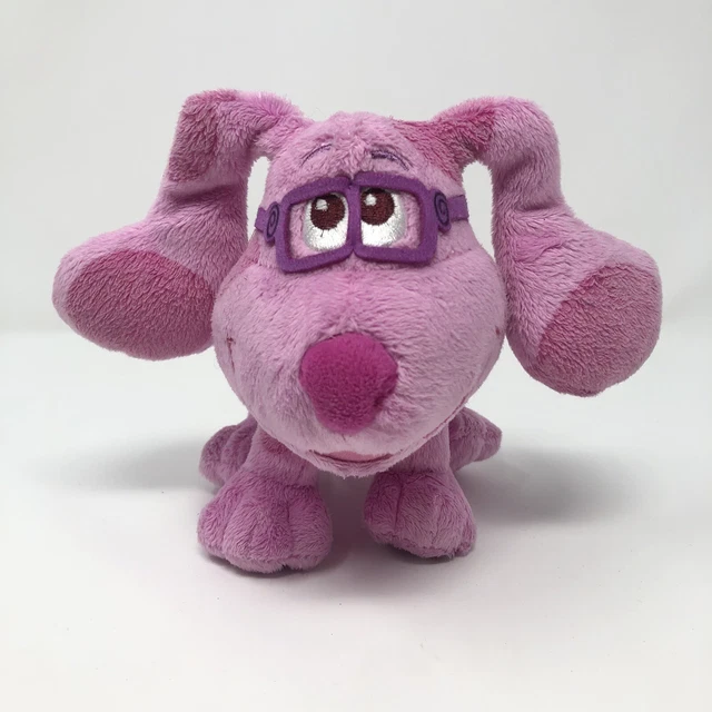NICKELODEON BLUES CLUES & You Magenta Dog Plush Pink Stuffed Toy 6
