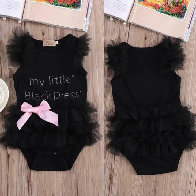 Newborn Kids Baby Girl Infant Romper Jumpsuit Bodysuit Clothes Tutu Dress Outfit