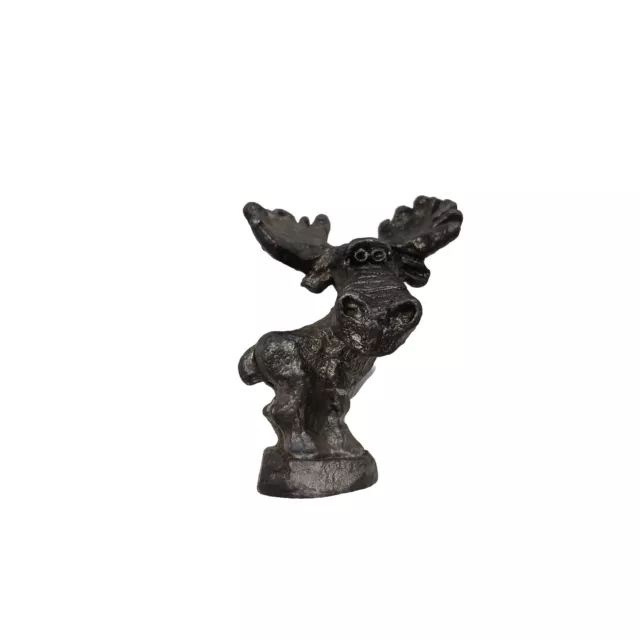 Miniature Pewter Figurine Moose Antlers