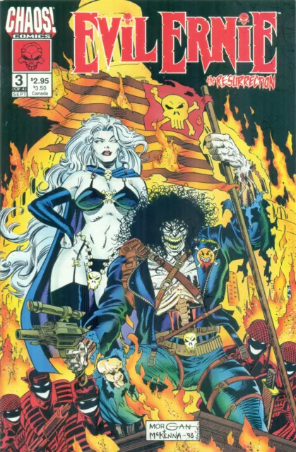 Evil Ernie Resurrectio #3 By Pulido Hughes Perez Lady Death Poster Chaos! 1993