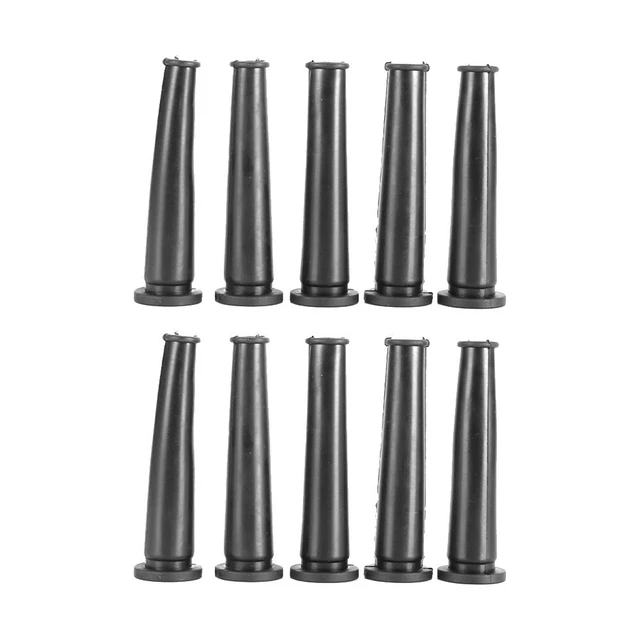10pcs Protector Cable Sleeve 20 X 70mm Black Rubber Aviation Plug Power Tool