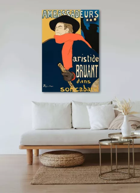 Aristide Bruant by Henri de Toulouse–Lautrec Giclée Canvas Print; Multi-Size 2