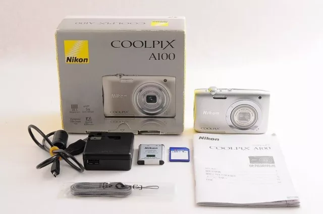 【TOP MINT+】 Appareil photo numérique compact NIKON COOLPIX A100 + carte SD... 2