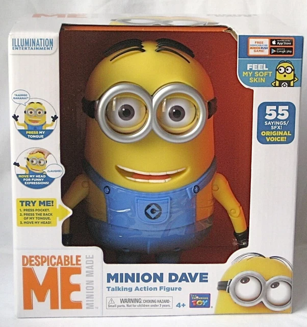 DESPICABLE ME MINION Dave Interactive Talking Action Figure 55 Sayings