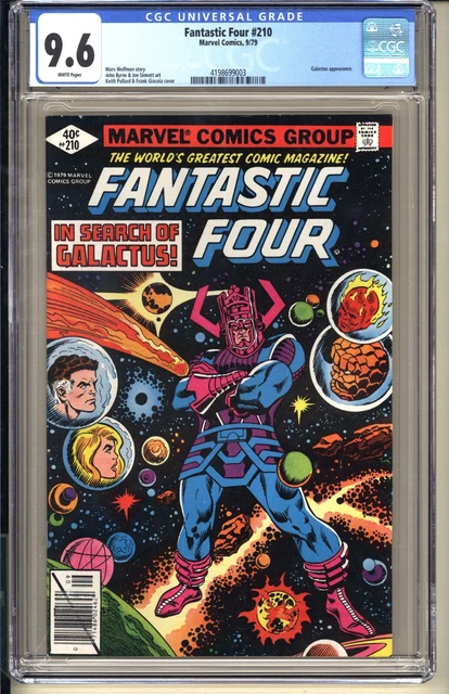 Fantastic Four #210 CGC 9.6 WP NM+ Marvel Comics 1979 Galactus Byrne Wolfman v1