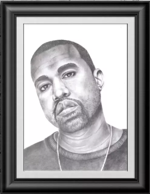 Kanye West Art Print. Art By Mel Print Of My Original Pencil Drawing. Fan Art.