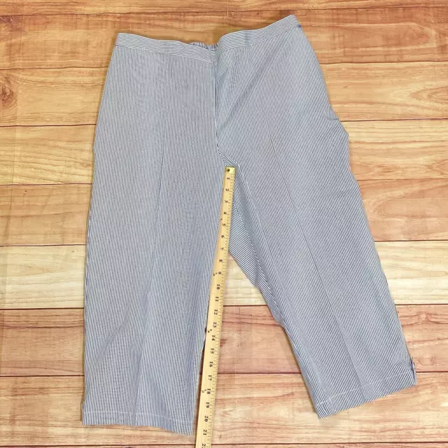 ALFRED DUNNER WOMEN'S Classic Fit Capri Pants Pockets Size 16 Blue ...